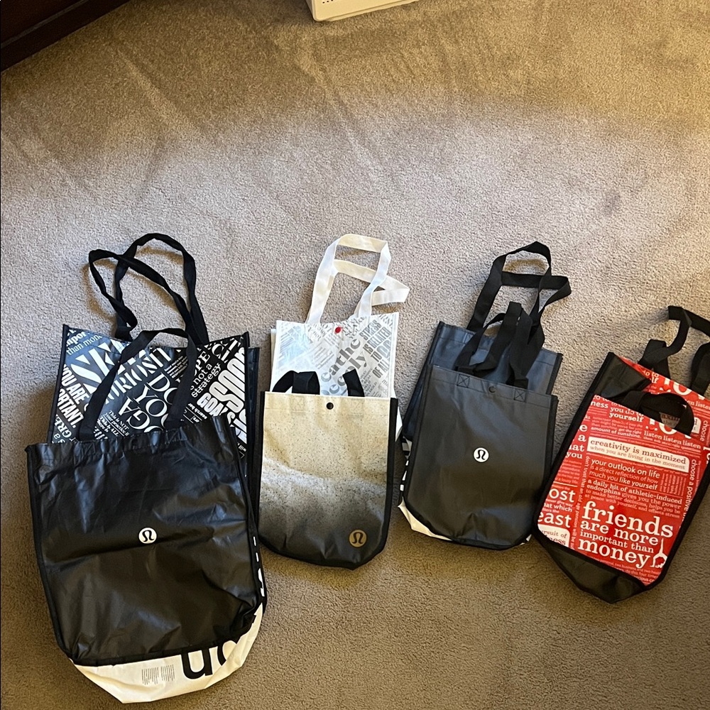 Lululemon Reusable Tote Bags Set